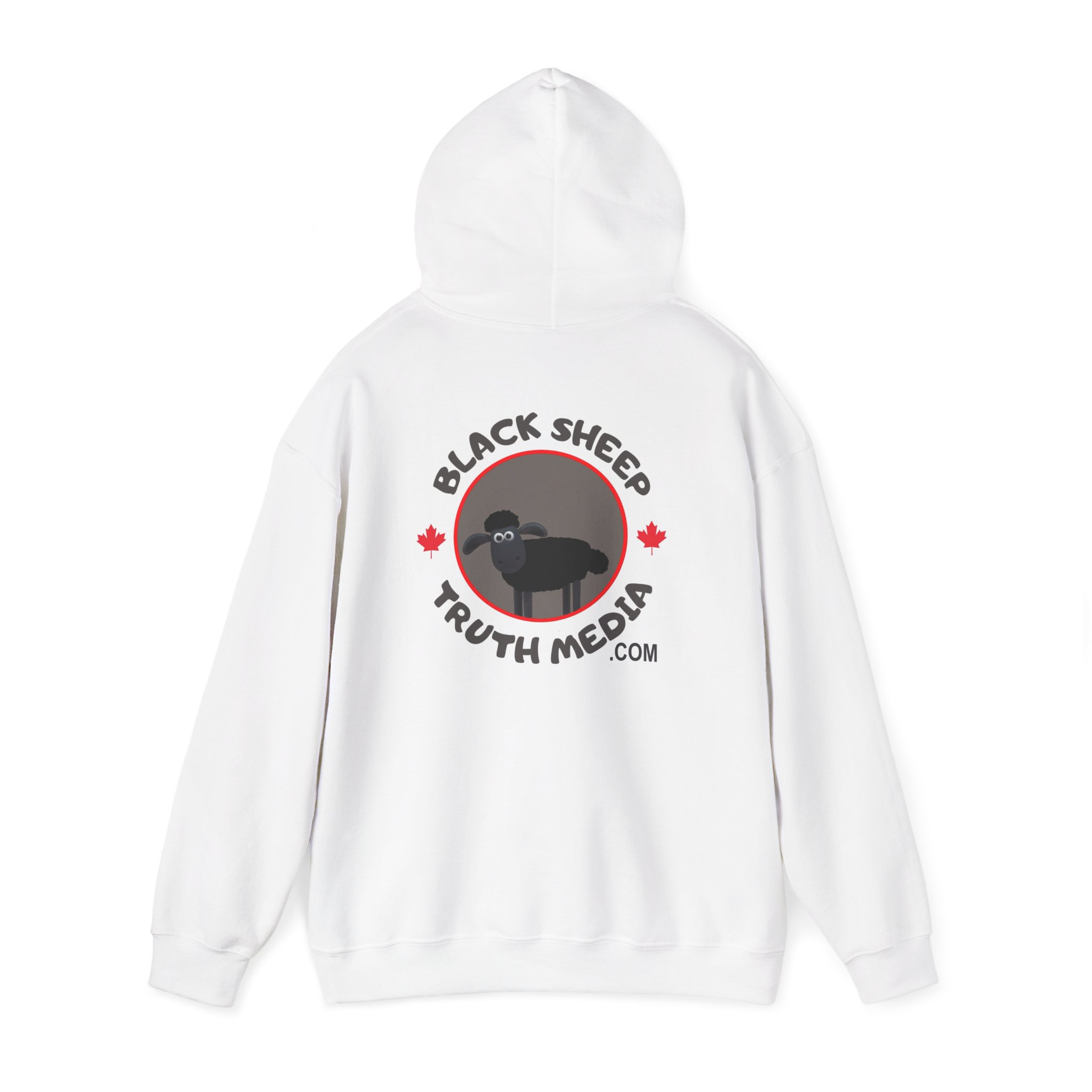 World Homicide Organization Hoodie — Black Sheep Truth Media Logo Pullover - Image 3